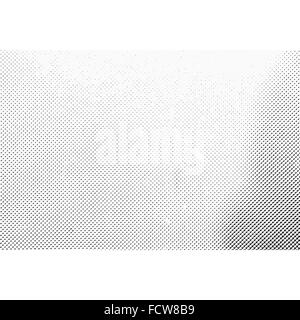 Grunge vecteur gradient monochrome points de demi-tons surface texture Illustration de Vecteur