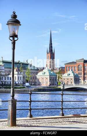 Bord de l'eau à Stockholm, Suède Banque D'Images