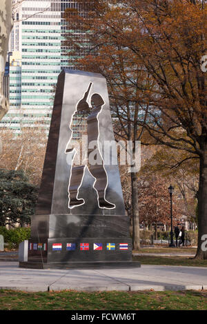 Universal Soldier Monument, Battery Park, New York City, États-Unis, Banque D'Images