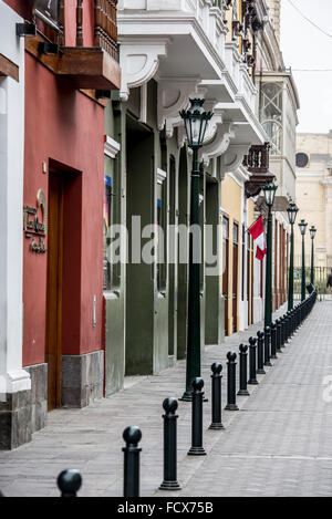 Bâtiments de la ville de Lima au Pérou Banque D'Images