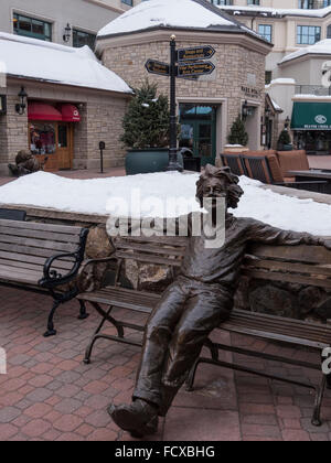 Village de Beaver Creek Mall, Beaver Creek Ski Resort, Avon, Colorado. Banque D'Images