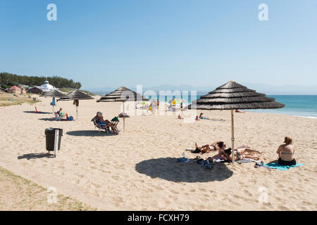 Santos Beach, Mossel Bay, Eden, municipalité de district de la province de Western Cape, Afrique du Sud Banque D'Images