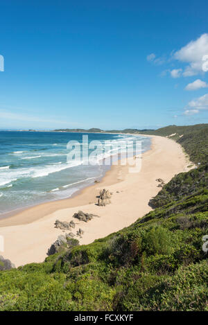 Plage côtière sur Garden Route, Brenton-on-Sea, Eden, municipalité de district de la province de Western Cape, Afrique du Sud Banque D'Images