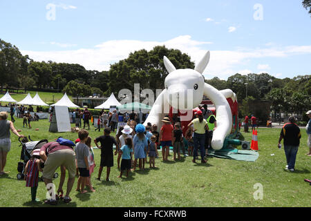 Sydney, Australie. 26 janvier 2016. Yabun 2016 au parc Victoria, Camperdown est une célébration de l'Aboriginal & Torres Straight Islander Cultures. Pour de nombreux autochtones de l'Australie, laquelle marque l'anniversaire de l'arrivée de la première flotte est connu comme Jour d'invasion, de sorte qu'ils ont leur propre célébration. Credit : Crédit : Copyright 2016 Richard Milnes / Alamy Live News Banque D'Images