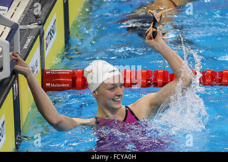 Marrit Steenbergen (NED) gagne. 100 m libre femmes demi-finales. La natation. Centre aquatique de Bakou. Baku2015. 1er jeux européens. Bakou. L'Azerbaïdjan. 23/06/2015 Banque D'Images