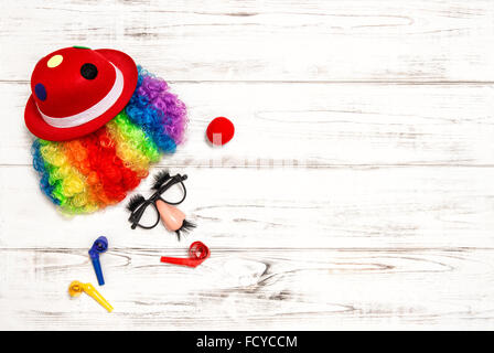 Masque de carnaval clown. Décoration de vacances Banque D'Images