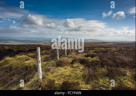 Le bassin hydrographique clôture sur Baxton est tombé dans le coeur de Bowland Banque D'Images