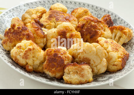 Chou-fleur Frit traditionnel marocain close up Banque D'Images