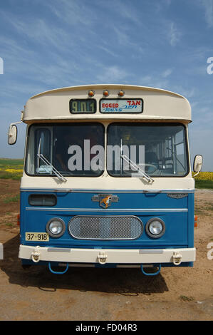 Vieux bus Egged, Leyland, tigre Royal, Banque D'Images