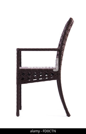 Chaise en rotin artificiel Banque D'Images