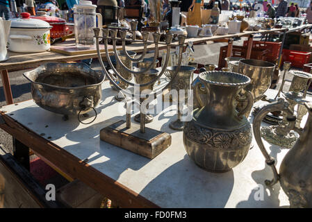 Juste marchande et le marché aux puces à Haïfa, Israël Banque D'Images