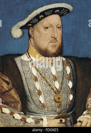 HENRY VIII d'Angleterre (1491-1547) par Hans Holbein le Jeune Banque D'Images