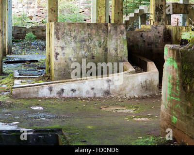 Ancienne mine d'étain et le camp de prisonniers de guerre Rolava - Sauersack Banque D'Images