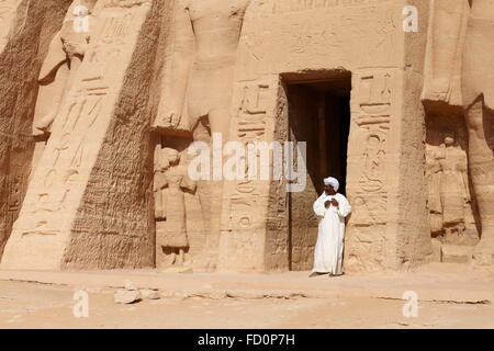 Egypte - Temple d'Abou Simbel, l'UNESCO Banque D'Images