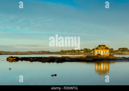 France, Bretagne, Morbihan,Saint Cado de Belz dans la Ria d'Etel. Banque D'Images