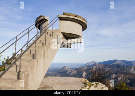 El Fitu viewer, Asturias, Espagne. Banque D'Images