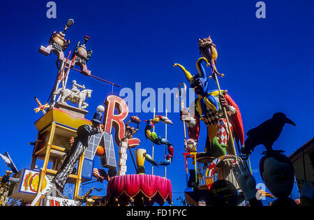 De Falla Na Jordana,by Manolo Martín,festival Fallas de Valence, Espagne, Banque D'Images