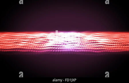 Vague de musique avec des notes Banque D'Images