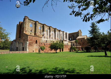 Abbaye de San Galgano, Toscane, Italie Banque D'Images