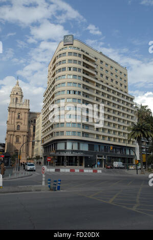 AC Hotel Málaga Palacio by Marriott 5 étoiles dans le centre de Malaga en Espagne. Banque D'Images