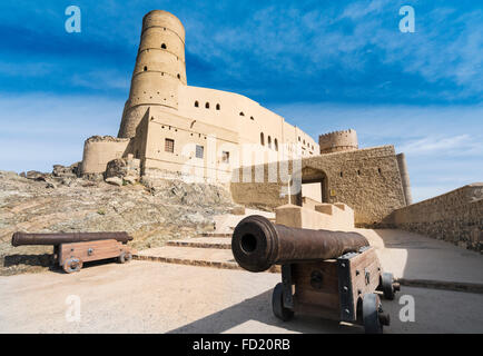 Vue extérieure du Fort de Bahla en Oman Banque D'Images