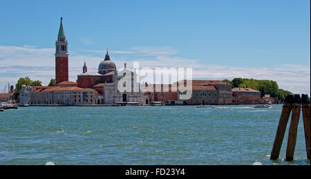 L'île de San Giorgio Maggiore à Venise, Italie Banque D'Images