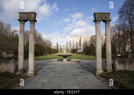 Jardin botanique de Brooklyn : section Osborne, Brooklyn, New York. Banque D'Images