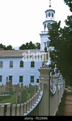 Première Église Congregational,vieux,Bennington Vermont Banque D'Images