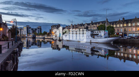 Un paysage de la rive Leith, Édimbourg Banque D'Images