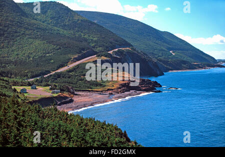 Cabot Trail,Parc National des Hautes Terres du Cap Breton, Nouvelle-Écosse Banque D'Images