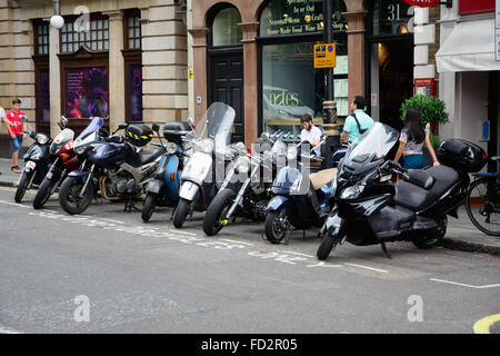 Parking pour motos solo seulement, Londres Banque D'Images