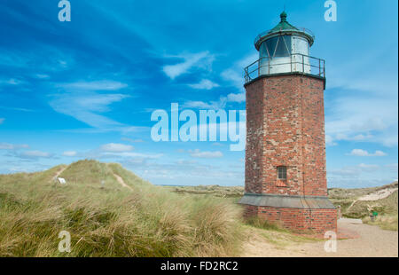 Phare à Kampen, Schleswig Holstein, Sylt, Allemagne Banque D'Images