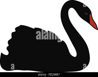 Vector Black Swan Illustration de Vecteur