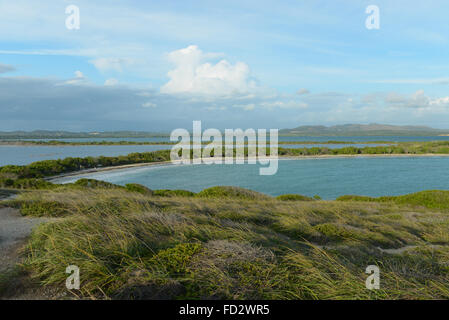 La Playuela ou Playa Sucia beach vue depuis les montagnes. Cabo Rojo, Puerto Rico. L'île des Caraïbes. USA territoire. Banque D'Images