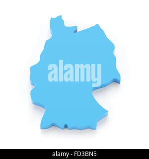 Carte de l’Allemagne Banque D'Images