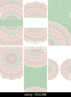 Jeu de cartes d'invitation. Illustration de Vecteur