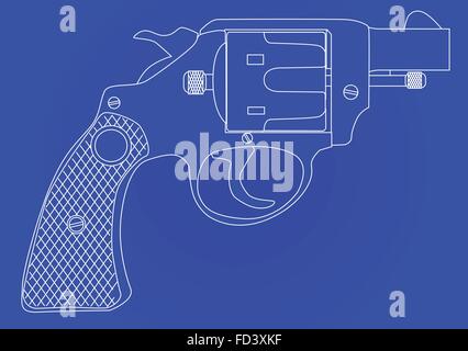 Une rebuffade nez comme arme utilisée par les forces de police comme un plan Illustration de Vecteur