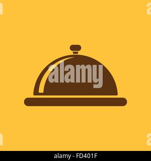 L'icône de station du bac. Le petit-déjeuner et le déjeuner et dîner, restaurant symbole. Télévision Illustration de Vecteur