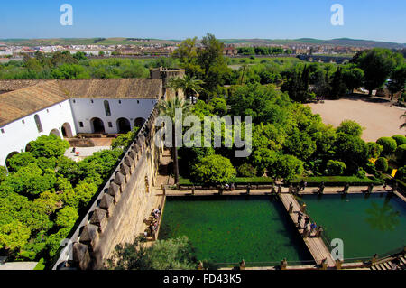 L'Alcazar des Rois Catholiques. Cordoba. L'Andalousie. Espagne Banque D'Images