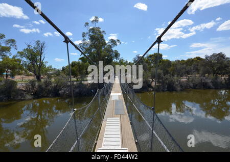 Suspension Avon Pont sur la rivière Avon, New York, Australie Banque D'Images