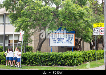 Mackellar, école secondaire de filles à Manly vale,Sydney, Nouvelle Galles du Sud, Australie Banque D'Images