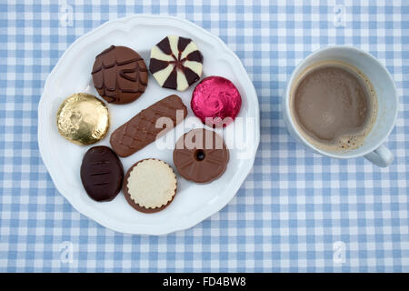 Sélection de Noël biscuit chocolat Waitrose Banque D'Images