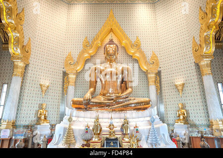 Statue du Bouddha d'or de Wat Traimit, Bangkok, Thaïlande Banque D'Images