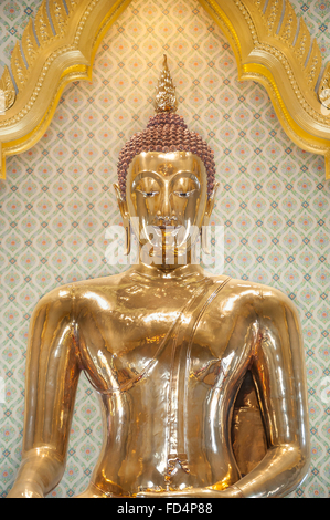 Le célèbre Bouddha d'or au Wat Traimit, Bangkok Banque D'Images