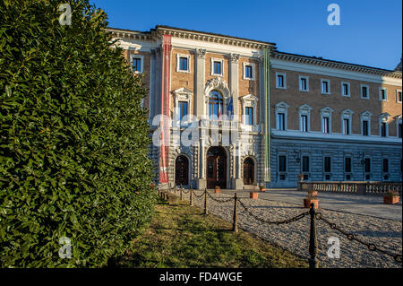 Italie Piémont Turin Polo Reale Galleria Sabauda externe de Palace Museum et Musée Archéologique Banque D'Images