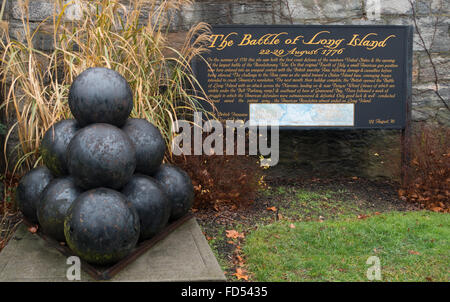 Fort Hamilton bataille de long island New York Brooklyn Banque D'Images