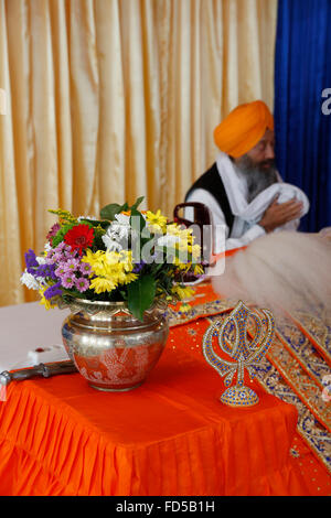 Singh Sabha gurdwara, Bobigny, France. Lieu de culte. Banque D'Images