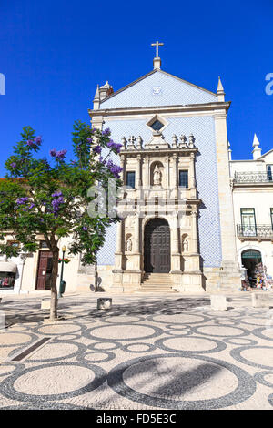 L'église Igreja da Misericordia et de glycine. Aveiro, Portugal, Europe. Banque D'Images