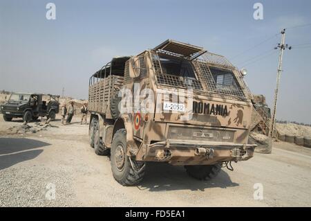 L'intervention militaire internationale en Iraq après la guerre de 2003, l'armée roumaine Banque D'Images