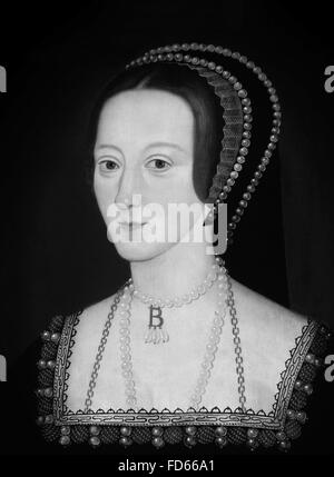 Anne Boleyn, seconde épouse d'Henry VIII, par un artiste inconnu, vers 1534 Banque D'Images